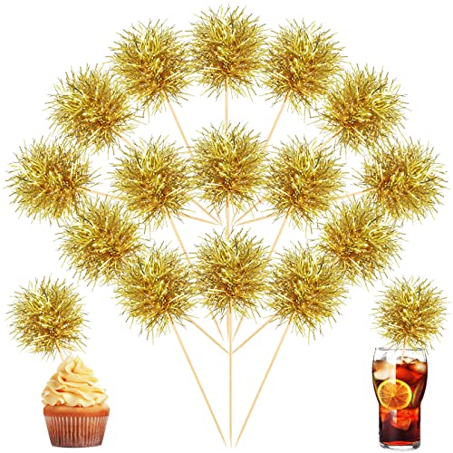 100 Pcs Firework Cupcake Topper Graduation Cupcake Toppers Foil