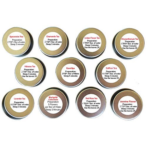 Tea Sampler - Flower Tea - Decaffeinated - Herbal - Chrysanthemu