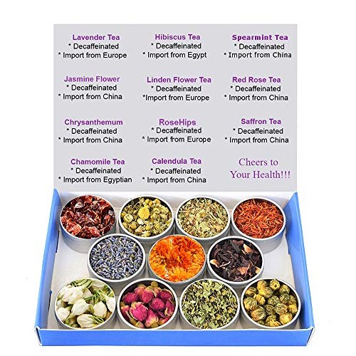 Tea Sampler - Flower Tea - Decaffeinated - Herbal - Chrysanthemu