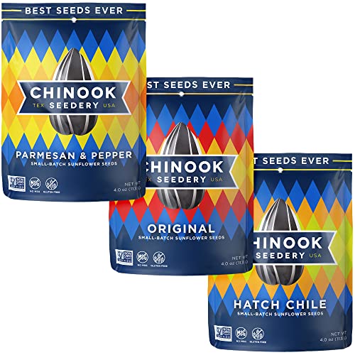 Chinook Seedery Roasted Sunflower Seeds - Jumbo Seeds Keto Snack...