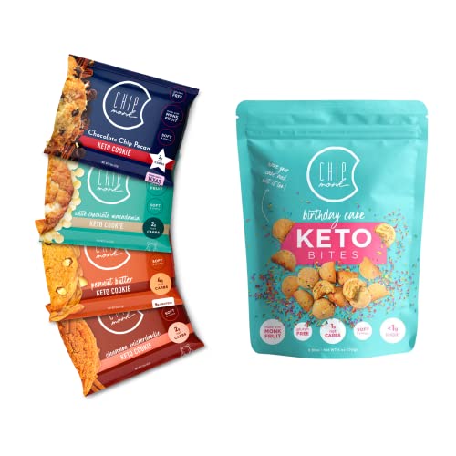 ChipMonk Keto Sampler Box Keto Snacks, Zero Carb Chocolate Chip...
