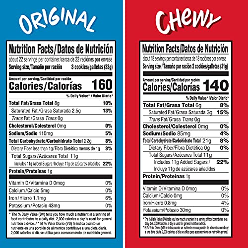 Chips Ahoy! Original Chocolate Chip Cookies &Amp; Chewy Cookies Vari