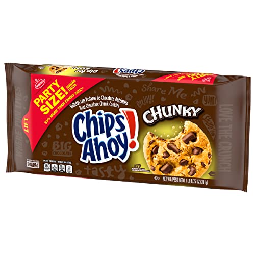 Chips Ahoy! Chunky Chunk Cookies Party Size 24.75 oz Pack, Choco...