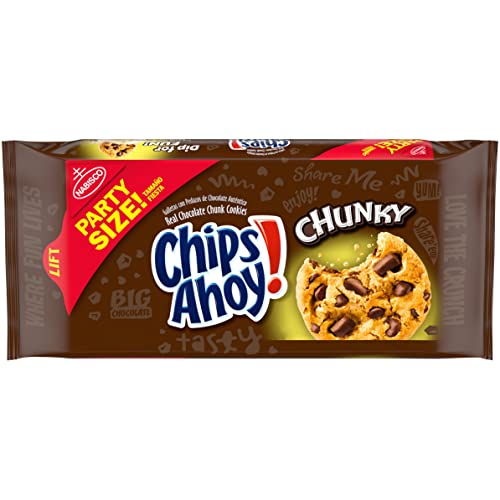 Chips Ahoy! Chunky Chunk Cookies Party Size 24.75 oz Pack, Choco...
