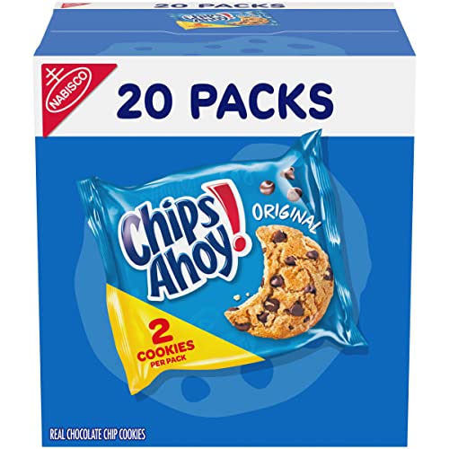 CHIPS AHOY! Original Chocolate Chip Cookies, 20 Snack Packs 2 c...