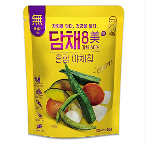 Dosam Global Damchae 8 Mi - Vegetable Chips 2 Flavors Mixed