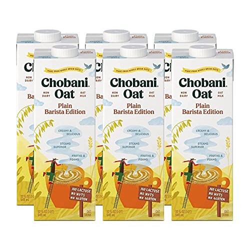 Chobani Oat Milk Plain Barista Edition Oat Drink, 32 Oz | 6/Case