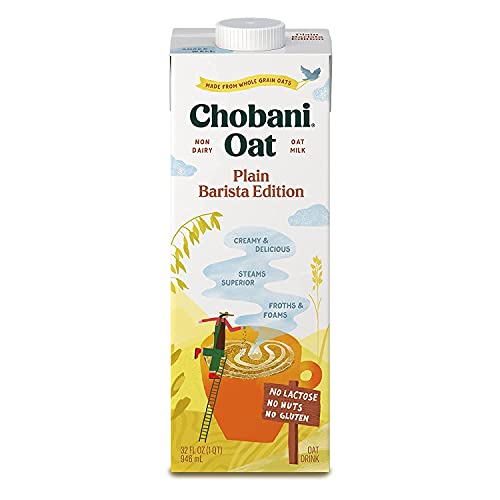 Chobani Oat Milk, Plain Oat Barista Edition, Shelf Stable Non Da...