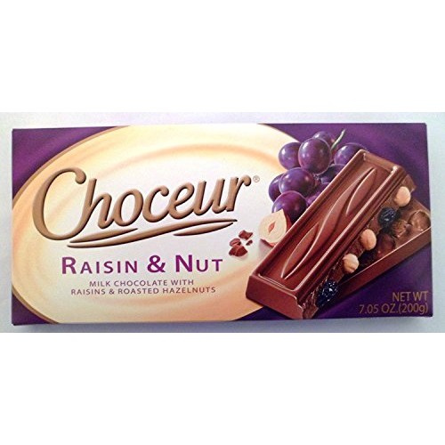 Choceur Raisin &Amp; Nut Milk Chocolate With Raisins &Amp; Roasted Hazel