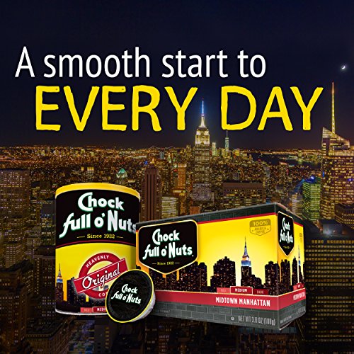 Chock Full O’Nuts Colombian Medium Roast, K-Cup Compatible Pods