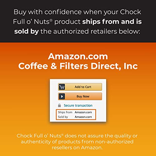 Chock Full O’Nuts Heavenly Hazelnut Medium Roast, K-Cup Compatib