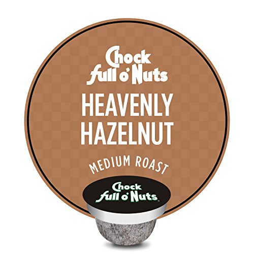 Chock Full O’Nuts Heavenly Hazelnut Medium Roast, K-Cup Compatib