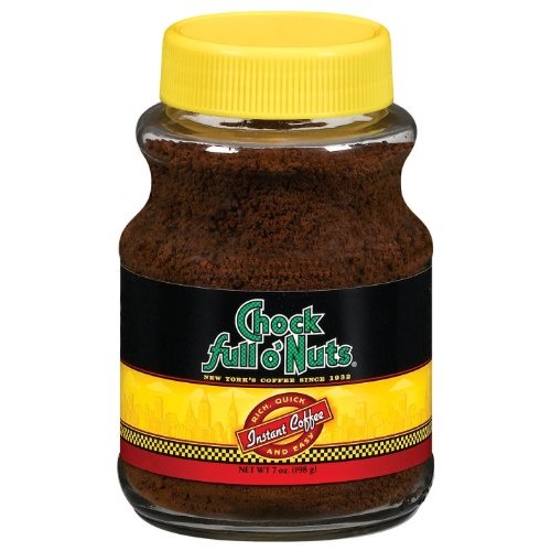 Chock Full Onuts Coffee, Regular Instant Coffee, 7 Ounce