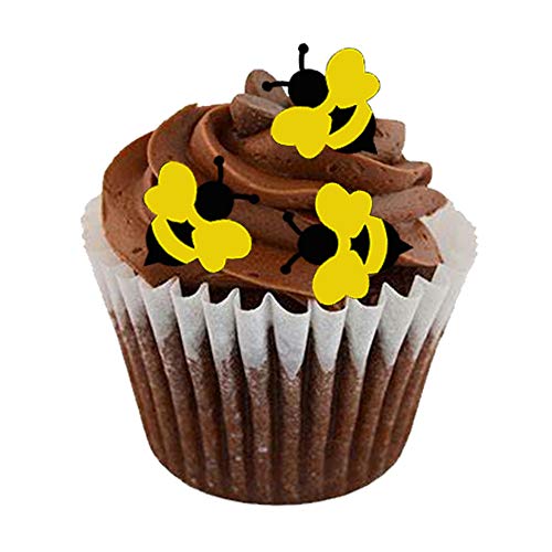 40Pcs 1.2 Bee Edible Wafer Ppaer For Cupcake &Amp; Cake Toppers,Lol