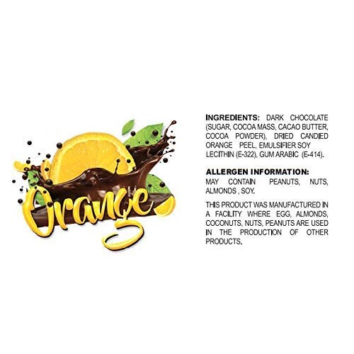 King Duque Chocolate Covered Orange Peel - 1.76 Ounce Pack Of