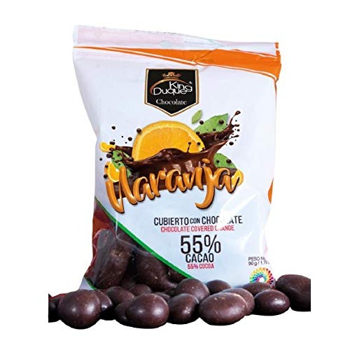King Duque Chocolate Covered Orange Peel - 1.76 Ounce Pack Of