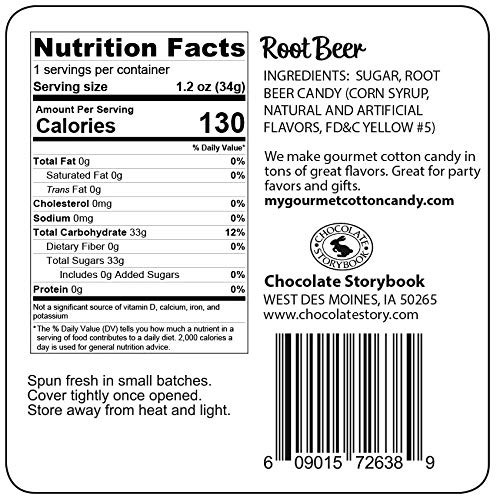 Brown Root Beer Gourmet Flavored Cotton Candy – Unique Idea For