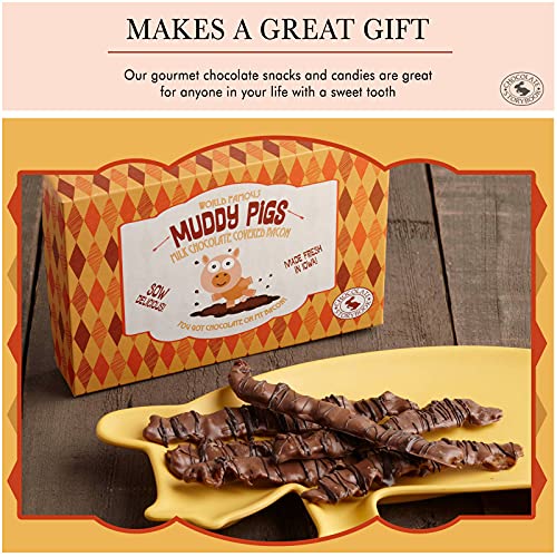 Chocolate Covered Bacon Muddy Pigs Gift Box 12 Oz.