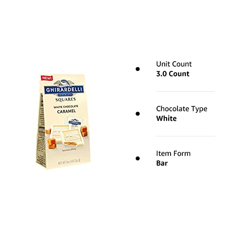 Ghirardelli White Chocolate Caramel Chocolate Candy - 5 oz - Pac...