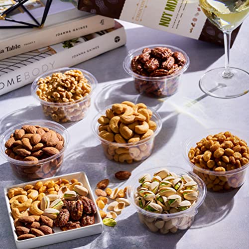 Assorted Fresh Roasted Nut Gift Tower, Variety Of Six Gourmet Nu