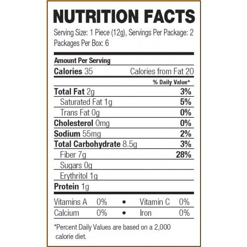 Chocorite Chocolate Value Pack -6 24 Gram Bars-Sugar Free-35 Cal