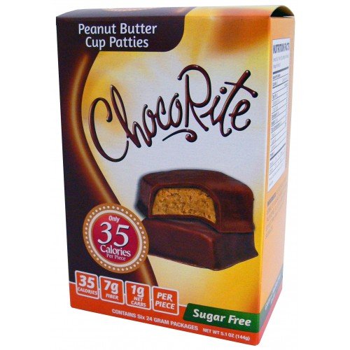 Chocorite Chocolate Value Pack -6 24 Gram Bars-Sugar Free-35 Cal
