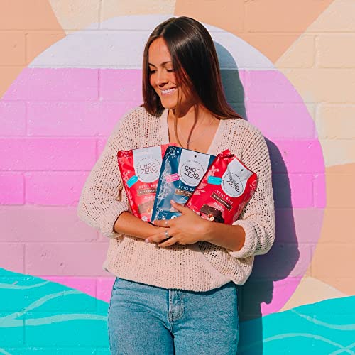 Choczeros Keto Bark, Dark Chocolate Almonds With Sea Salt. Suga