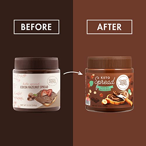 ChocZero Keto Milk Chocolate Hazelnut Spread - Keto Friendly, No...