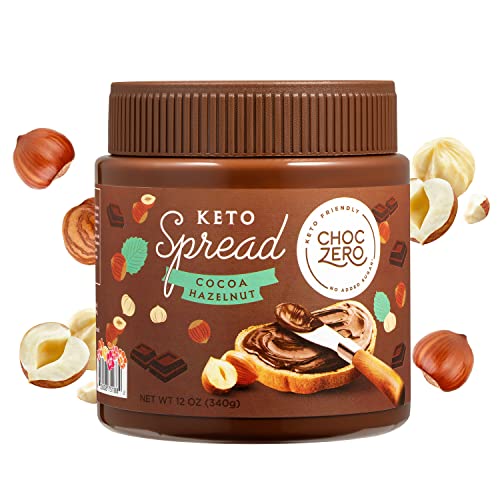 ChocZero Keto Milk Chocolate Hazelnut Spread - Keto Friendly, No...