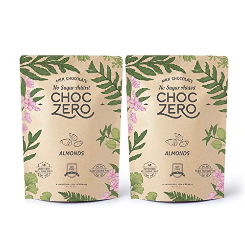 Choczeros Keto Bark, Milk Chocolate Almonds, No Added Sugar, Lo