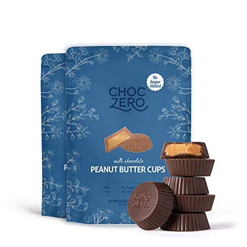 Choczeros Milk Chocolate Peanut Butter Cups - No Added Sugar, K