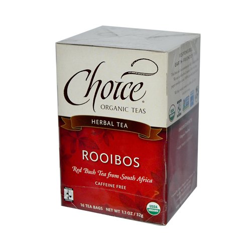 Choice Organic Teas Rooibos Red Bush Tea - 16 Bags Per Pack - 6