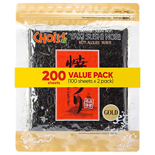 Daechunchois1 Roasted Seaweed, Gim 100+100 Full Sheets, Val
