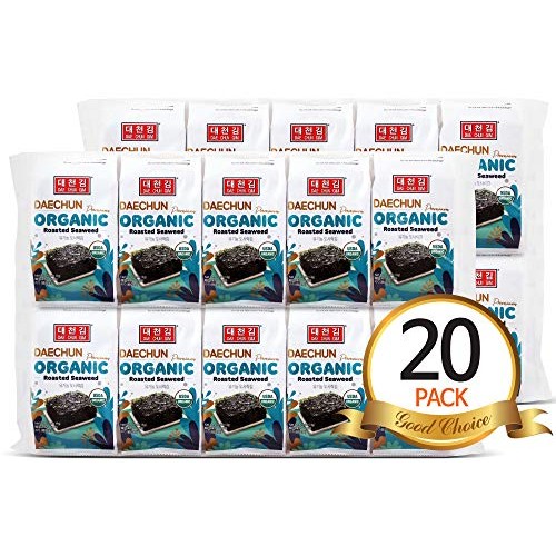 Organic Daechunchois1 Seaweed Snacks, 20 Pack, Original, Prod