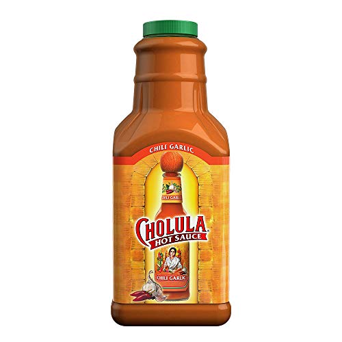 Cholula Chili Garlic Hot Sauce | 64 Ounce Bottle | Crafted With