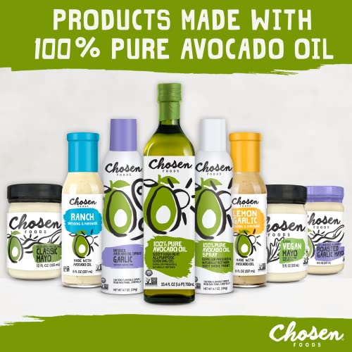 Chosen Foods 100% Avocado Oil-Based Classic Mayonnaise, Gluten &...