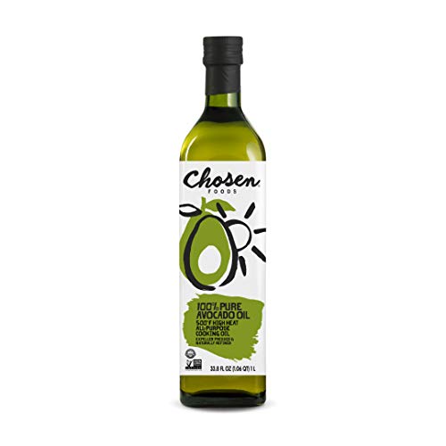 Chosen Foods 100% Pure Avocado Oil 1 L, Non-Gmo, For High-Heat C