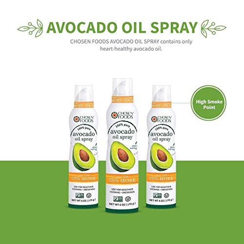 Chosen Foods 100% Pure Avocado Oil Spray 6 Oz. 2 Pack, Non-Gmo