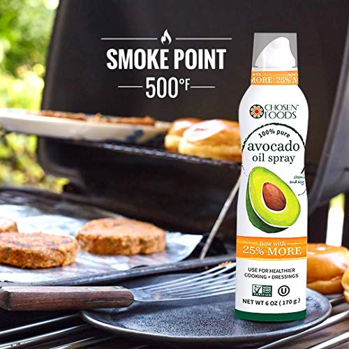 Chosen Foods 100% Pure Avocado Oil Spray 6 Oz. 2 Pack, Non-Gmo