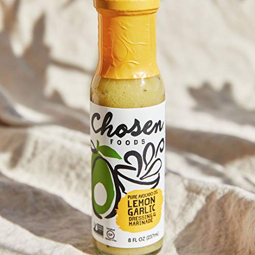 Chosen Foods Avocado Oil-Based Lemon Garlic Salad Dressing And M