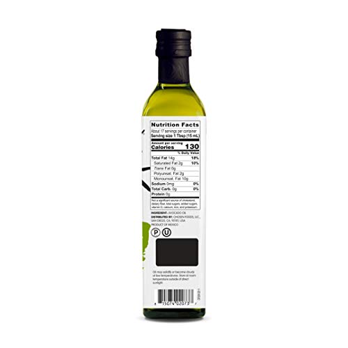 Chosen Foods 100% Pure Avocado Oil 8.4 Oz., Non-Gmo, For High-He