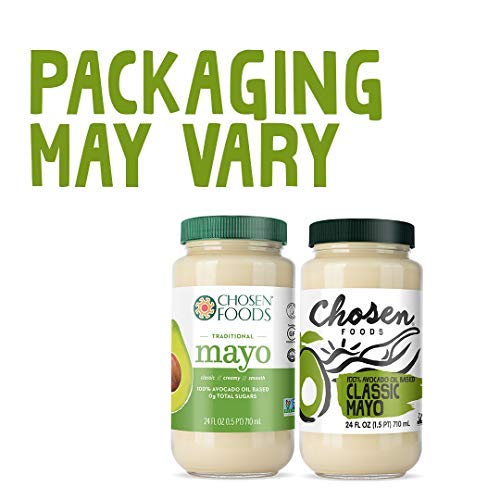 Chosen Foods Classic Avocado Oil Mayo 24 Oz. 2 Pack, Non-Gmo,