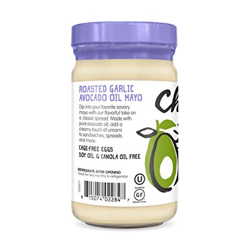 Chosen Foods Roasted Garlic Avocado Oil Mayo 8 Oz., Non-Gmo, 100