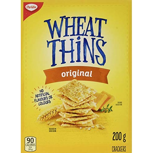 Chirstie Wheat Thins Crackers, Original, 200G/7.05Oz., {Imported