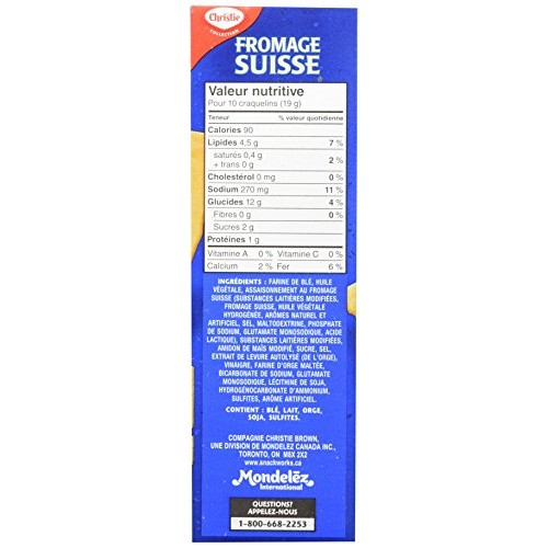 Christie Swiss Cheese Crackers, 200G/7.05 Ounces {Imported From