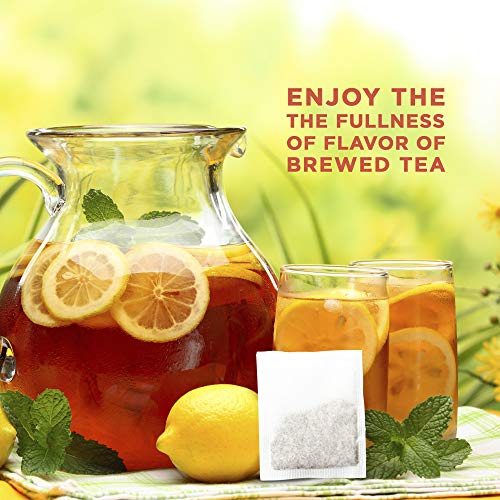 Iced Tea Bags, Fruit-Flavored Bags Of Clean And Crisp Tea Leaves