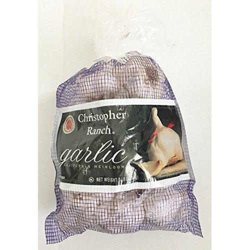 2 Pound Fresh Garlic Usa California Heirloom Gilroy Finest, Pack