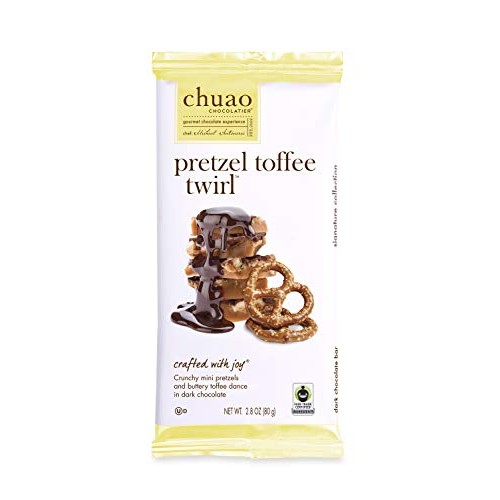 Chuao Chocolatier Pretzel Toffee Twirl Dark Chocolate Gourmet Ch