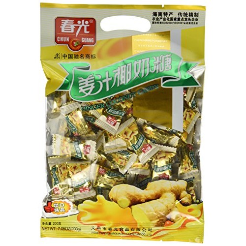 Chun Guang Ginger Coconut Candy, 7.05 Ounce, Pack Of 2