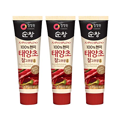 Taeyangcho Red Chili Paste Gold, Tube Type 3 Pack of 2.11 Oz B...